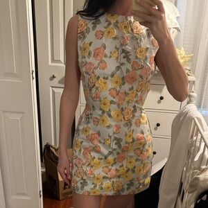 Esti mini dress - citrus floral